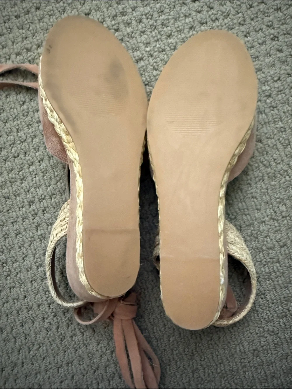 Suede Tie-Wrap Wedges, Size 8.5 STEVEN by Steve Madden